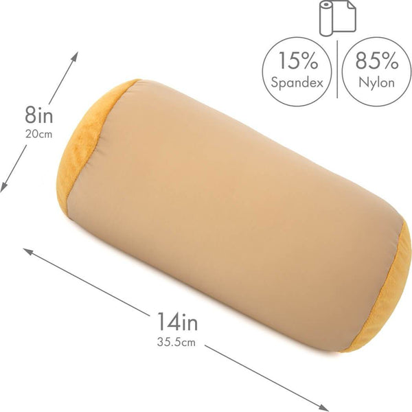 Comfortable Roll Pillow Round Cylinder Microbead Neck Back Support Roll  Pillow Tube Pillow Cushie Pillows 12 X 7 Inch