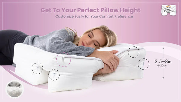 How to Fluff a Pillow With Arm Hole for Side Sleepers? - Husband Pillow