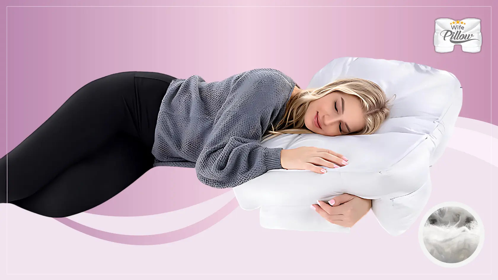 Side Sleeper Pillow for Shoulder Pain