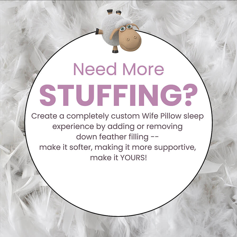 Wife Pillow Extra Filling Bag Down Feather