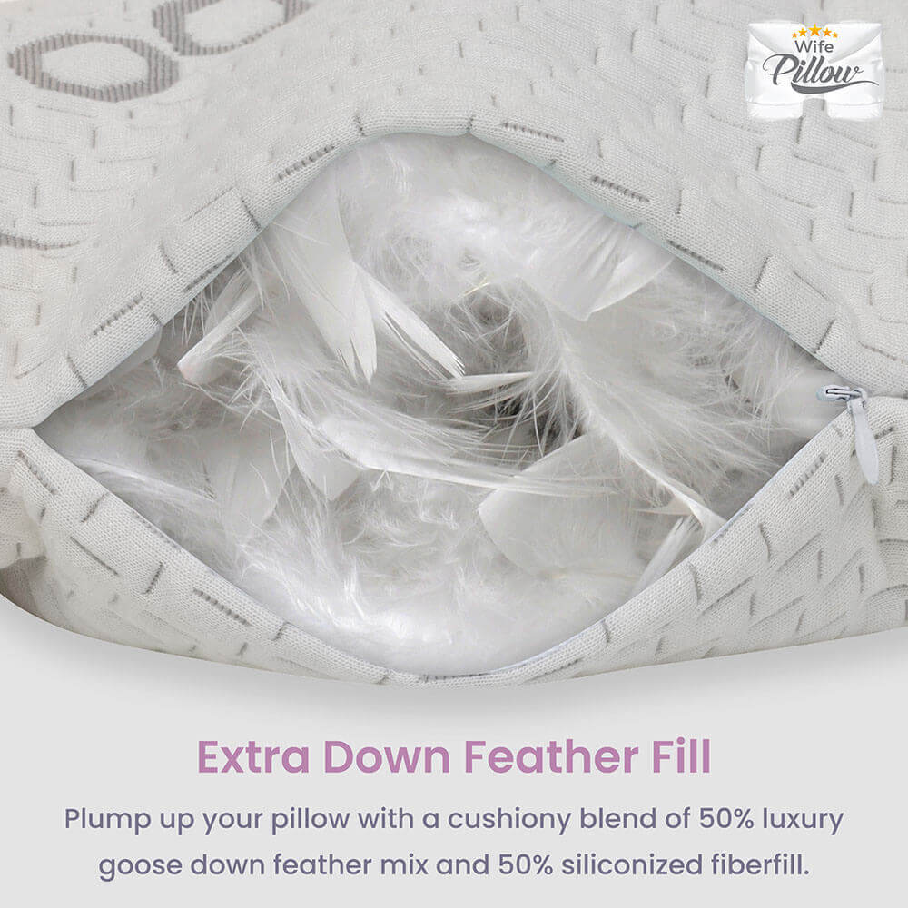 Wife Pillow Extra Filling Bag Down Feather