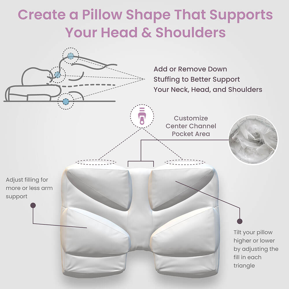 Wife Pillow Extra Filling Bag Down Feather