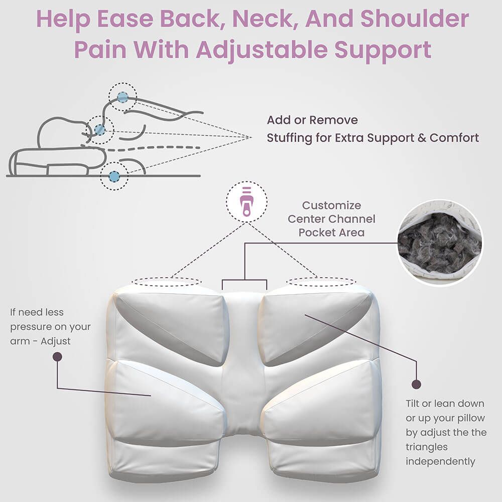 Wife Pillow Extra Filling Bag Memory Foam Charcoal