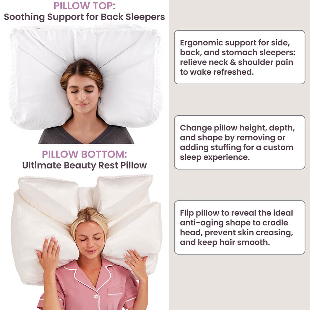 Wife Pillow Ultra Soft Support Shoulder Neck for Pain Relief Side Back Stomach Sleepers Arm Hole Slots for Many Sleeping