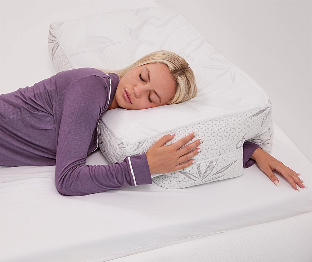 XXL Husband Pillow - Faux Fur Backrest Pillow with Arms Memory Foam - Two Side Pelt - Long / Short