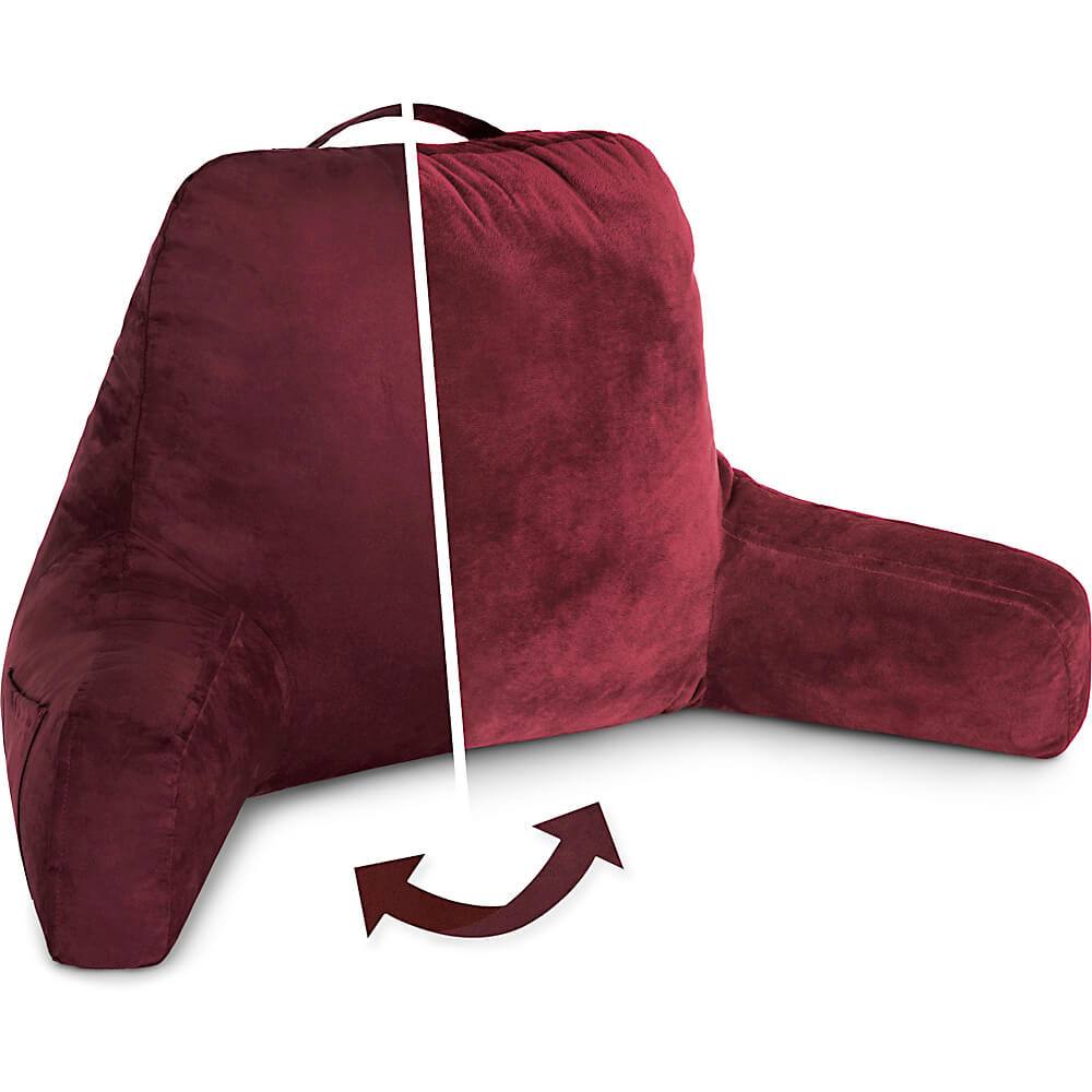 Backrest shops pillow with arms