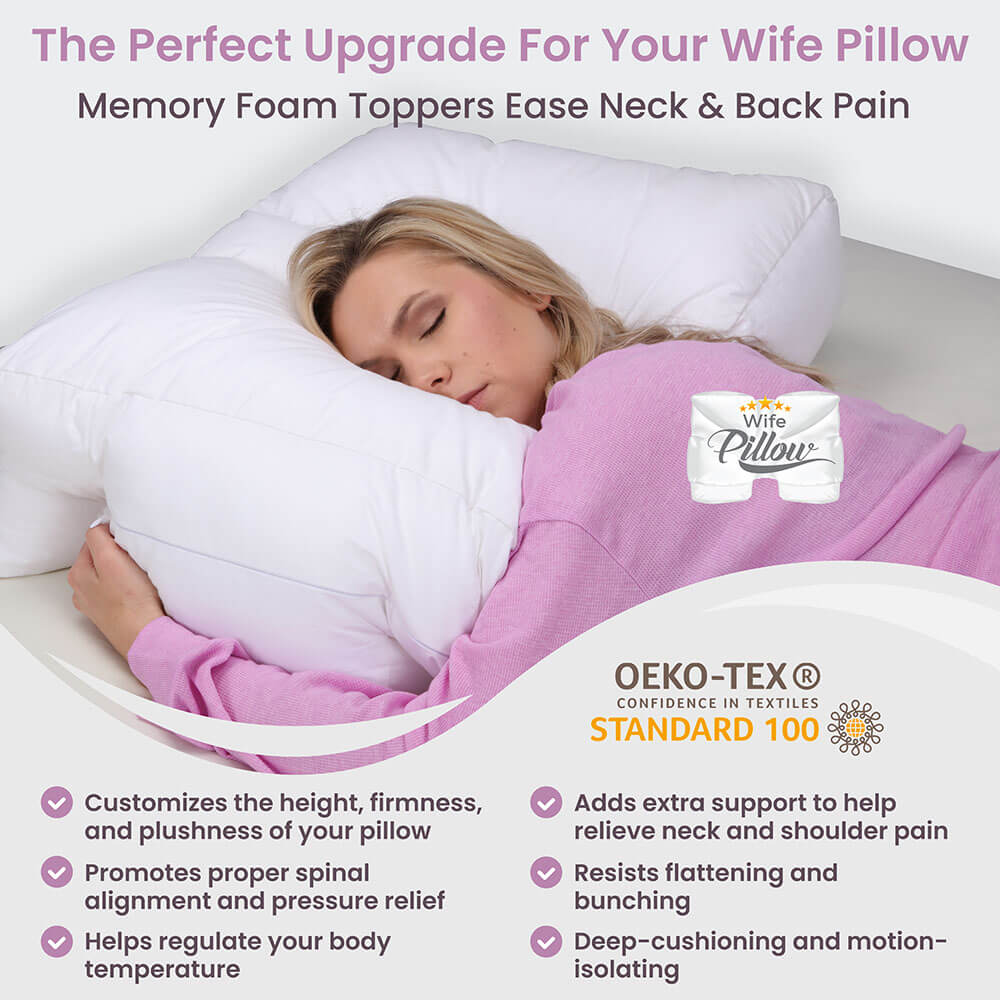 Bamboo Charcoal Shredded Memory Foam topper perfect for Wife Pillow, offers comfort and support.