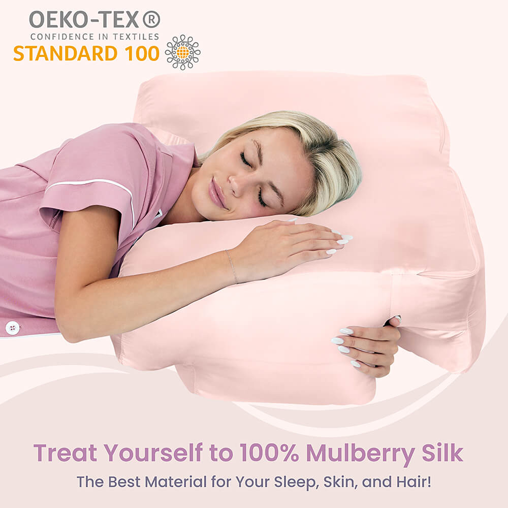 Silk Wife Pillow Coral Mulberry Silk Pillowcase: Comfort, allergen protection, thermoregulation, and hair & skin benefits.