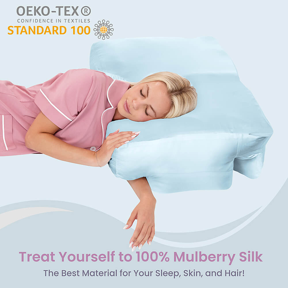 Silk pillowcase for Wife Pillow: Comfortable, allergen-resistant, thermoregulating 6A 22-Momme Mulberry Silk.