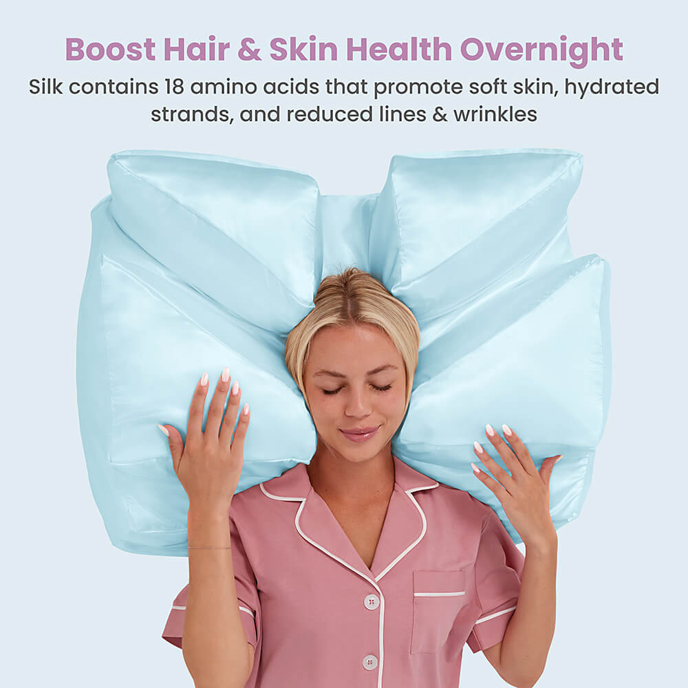 Silk pillowcase for Wife Pillow: Comfort, allergen-free, thermoregulating, 6A 22-Momme Silk.