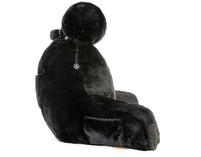 360 - MINIHUSB-FFUR-BLK-Panth - Husband Pillow