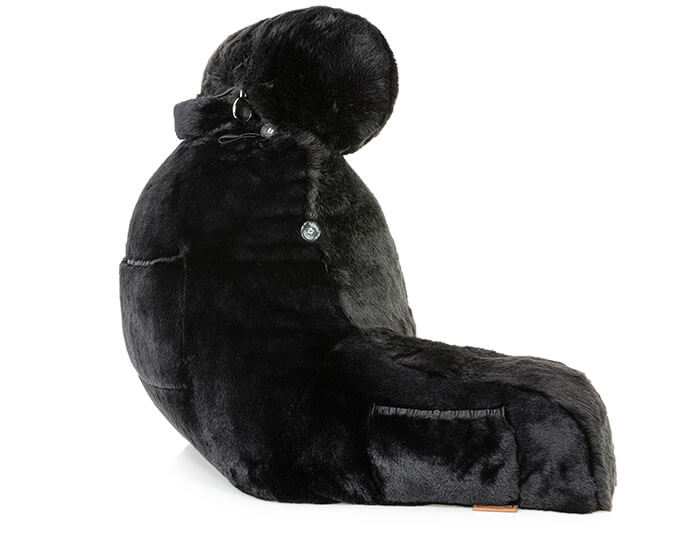 360 - MINIHUSB-FFUR-BLK-Panth - Husband Pillow