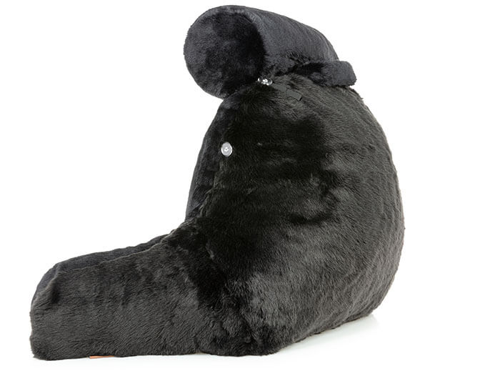 360 - MINIHUSB-FFUR-BLK-Panth - Husband Pillow