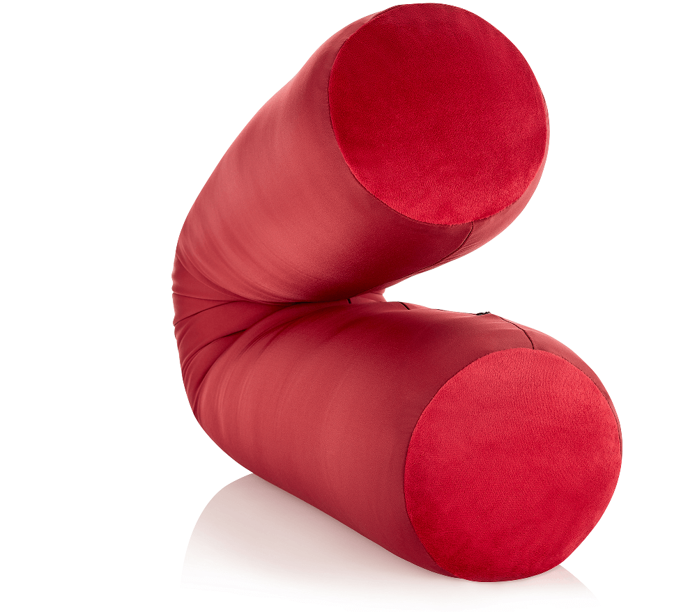 360 - MIC-LGROLL-Maroon - Husband Pillow