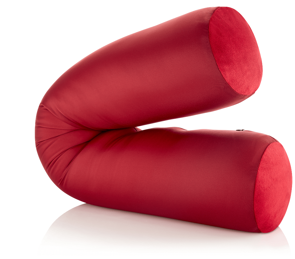 360 - MIC-LGROLL-Maroon - Husband Pillow