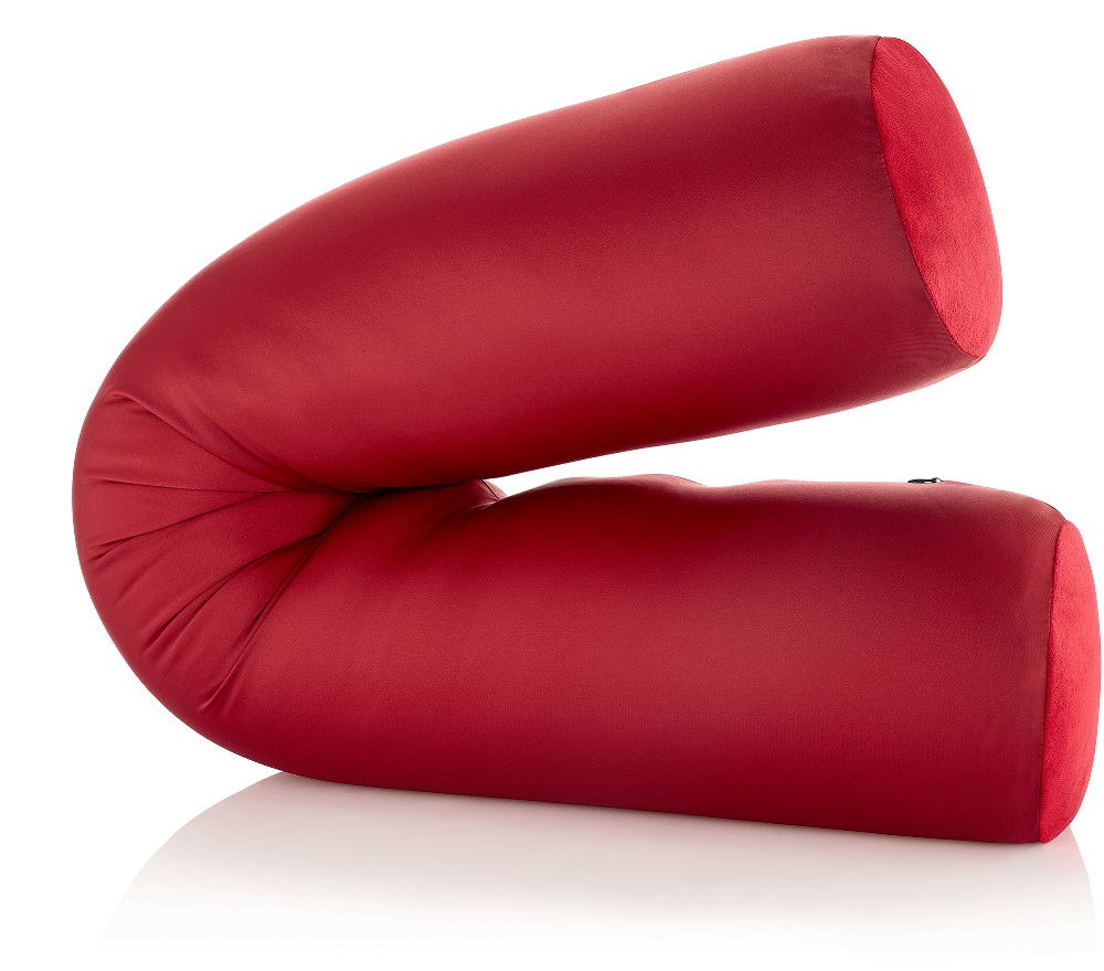 360 - MIC-LGROLL-Maroon - Husband Pillow