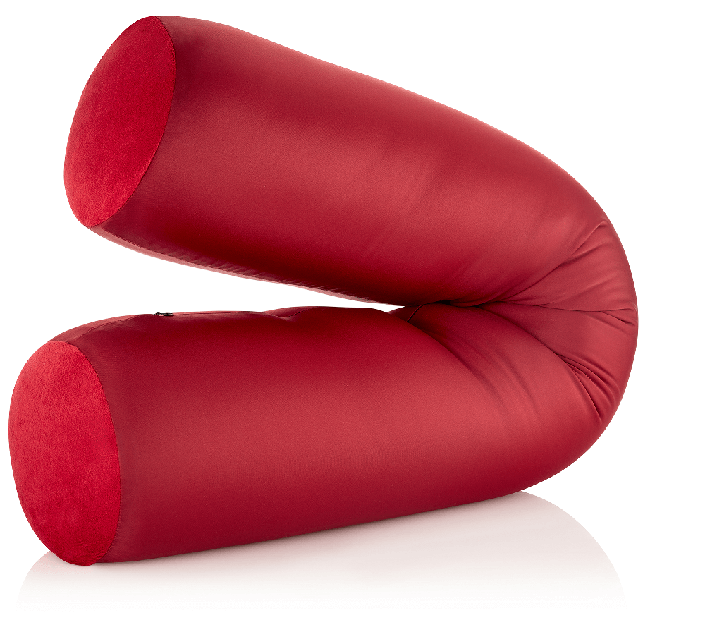 360 - MIC-LGROLL-Maroon - Husband Pillow