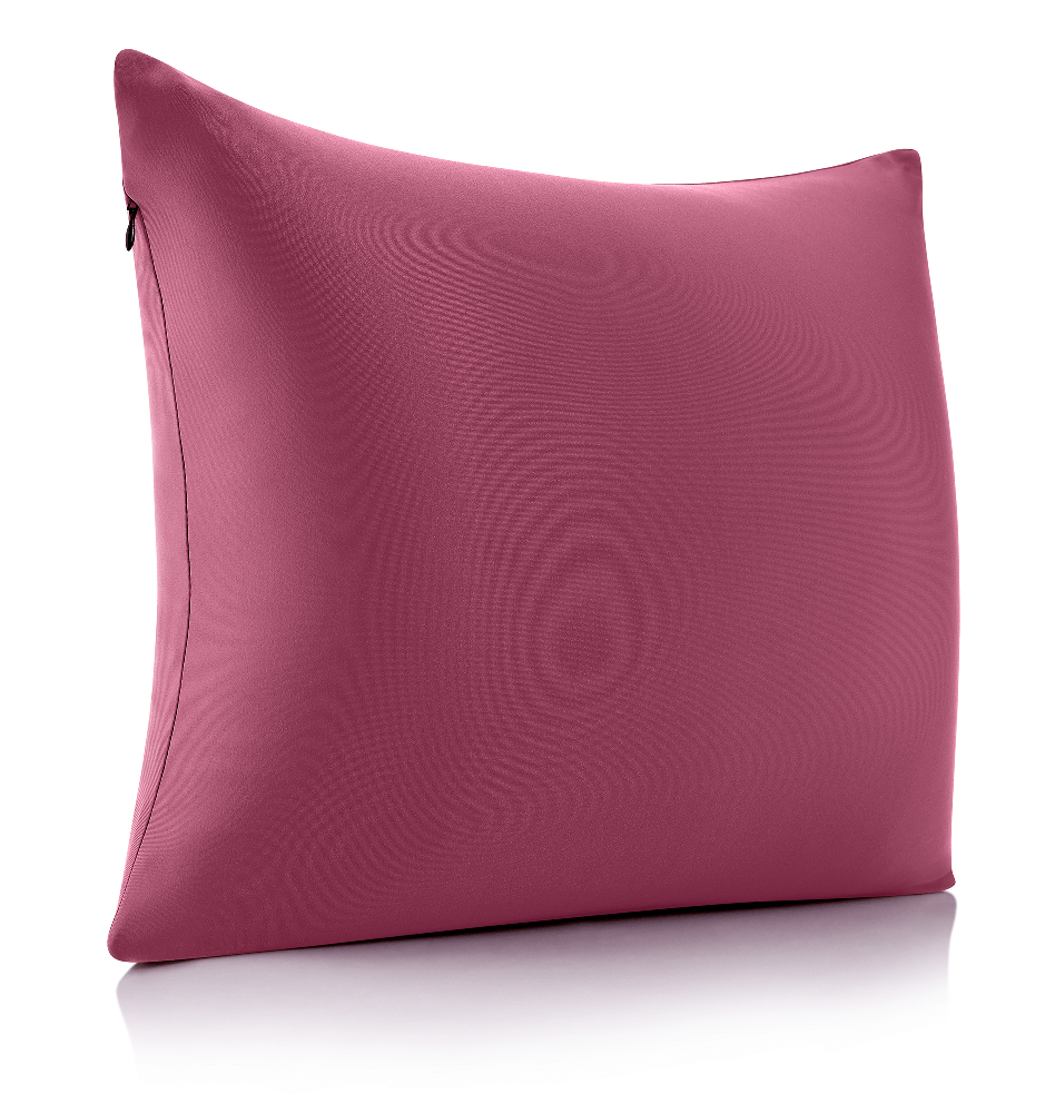 26 x 26 Throw Pillow Cozy Soft Microbead Burgundy Merlot: 1 Pc