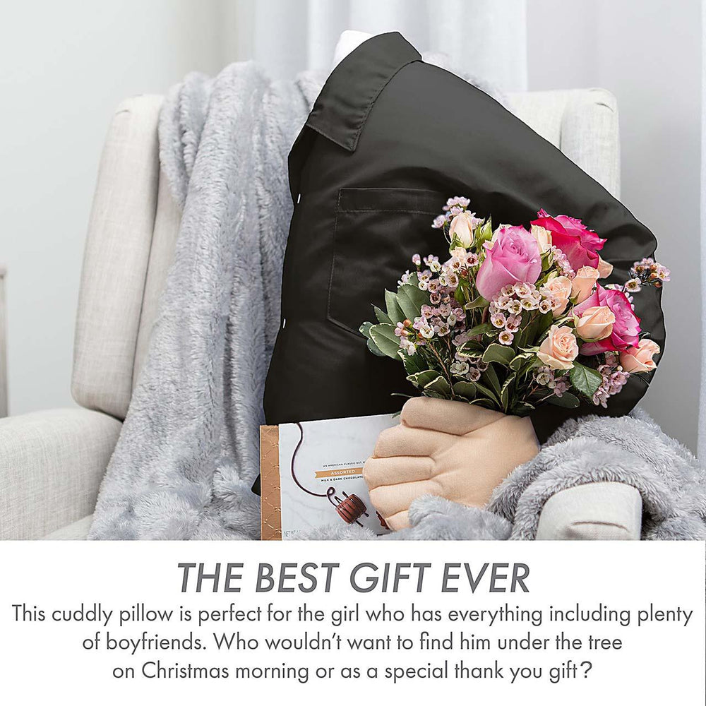 Boyfriend Microbead Pillow - Cuddly Form Body Pillow with Benefits - T -  Husband Pillow