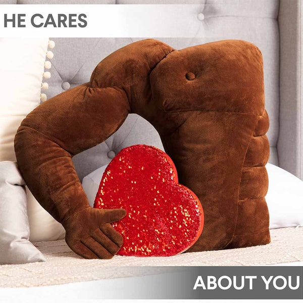 Handsome macho gorilla pillow lets you snuggle on its ripped chest for a  comfortable sleep