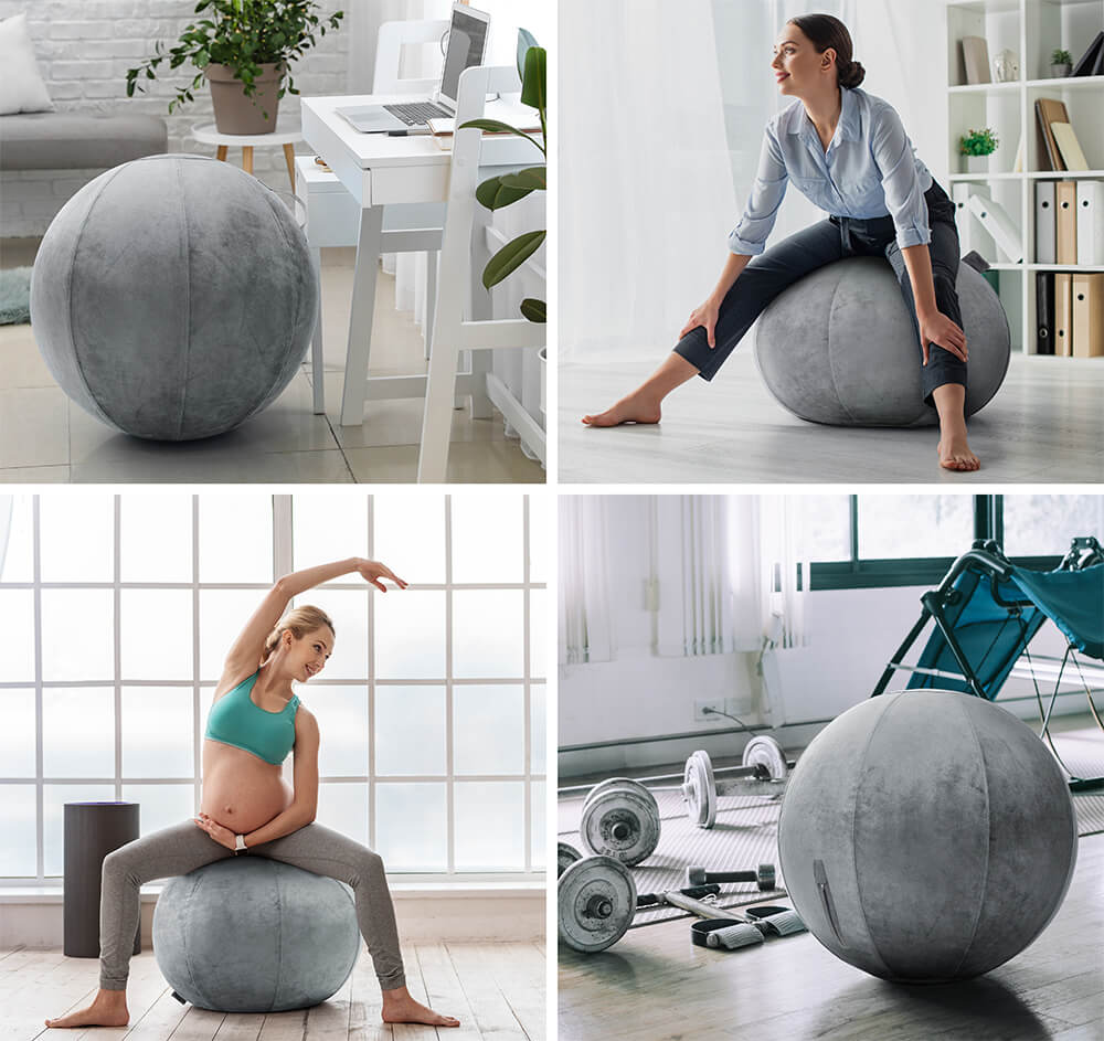 Yoga Ball SET - 30 inch/ 75cm - Aspen Edition - Husband Pillow