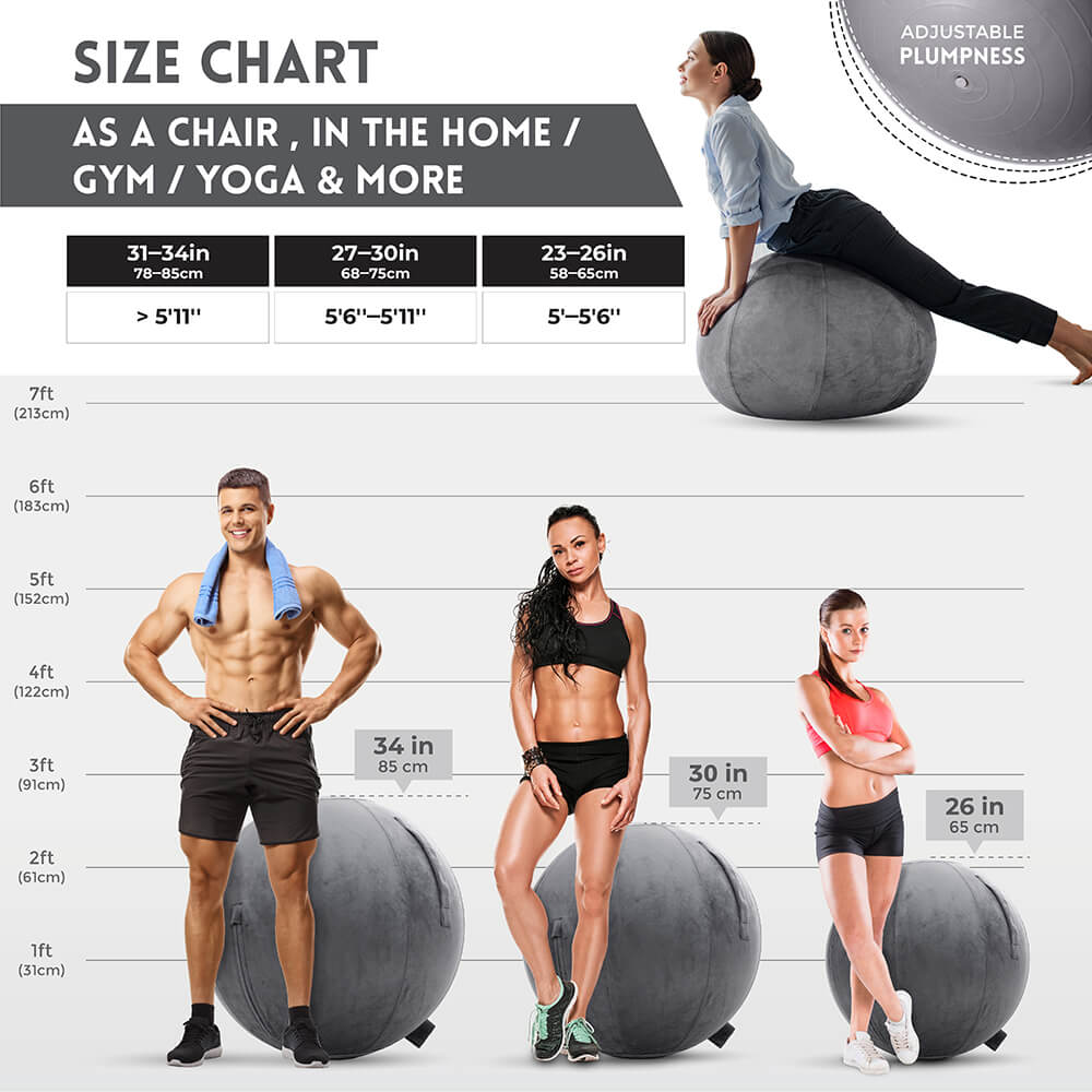 75 inch exercise ball sale