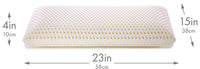 Queen Talalay Latex Bed Pillow w/ Breathable Cotton Cover