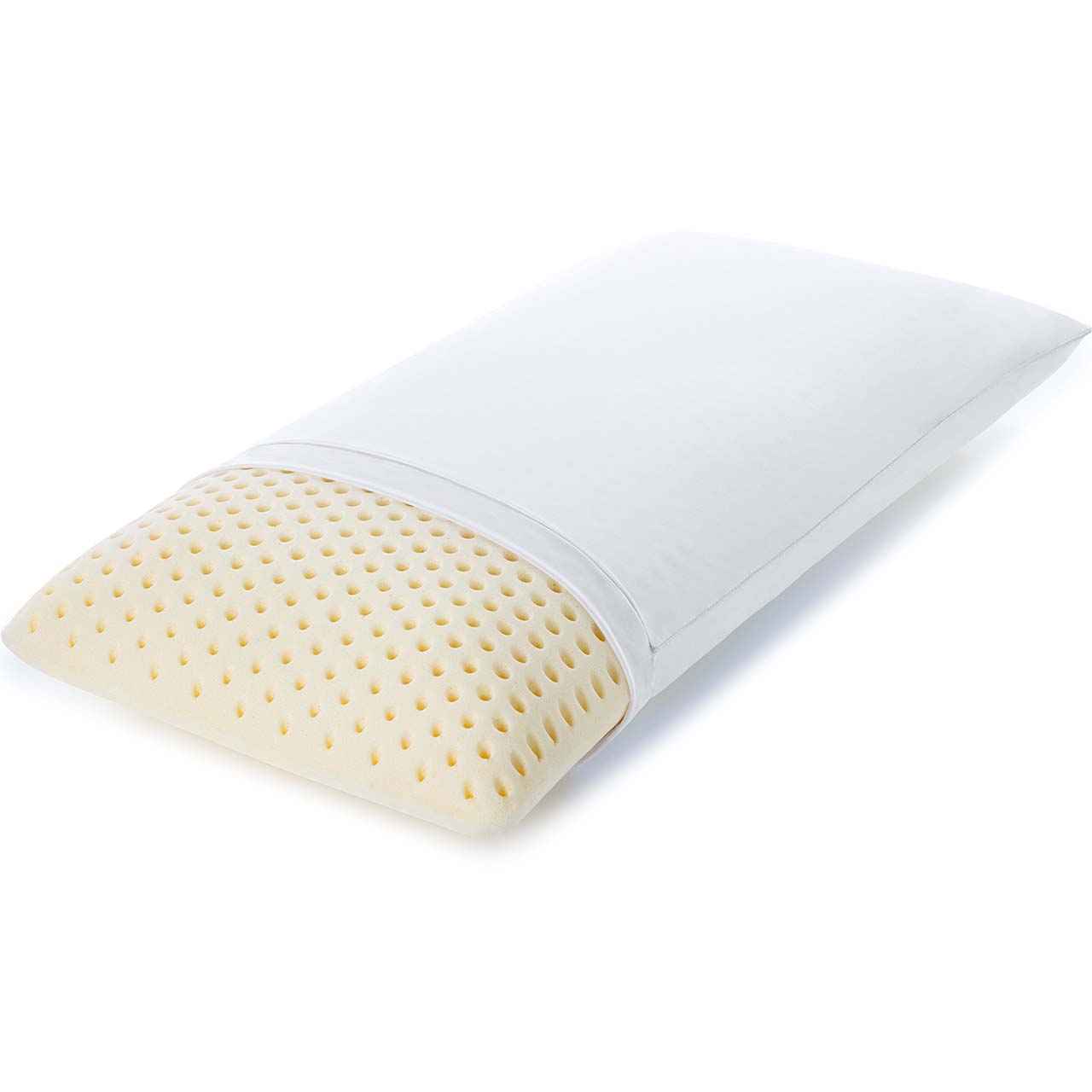 King Talalay Latex Bed Pillow w/ Breathable Cotton Cover