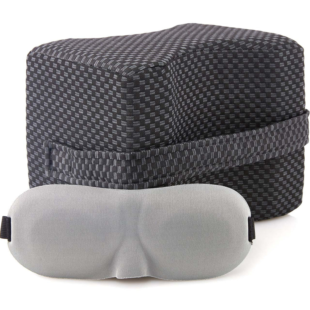 Leg and Knee Spacer Memory Foam Pillow W/Strap + Eye Mask - Husband Pillow