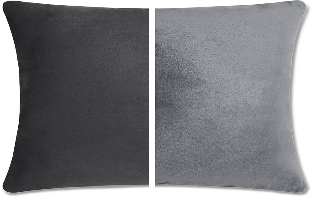 Iron Grey / Down Feather | Iron Grey / Fiber Fill | Iron Grey / Memory Foam | Iron Grey / Microbead