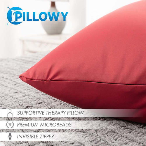 Red Squishy Micro Bead Foot-shaped Pillow